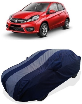 Coxtor Car Cover For Honda Brio (With Mirror Pockets)(Grey)