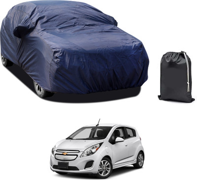 PAGORA Car Cover For Chevrolet Spark (With Mirror Pockets)(Blue)