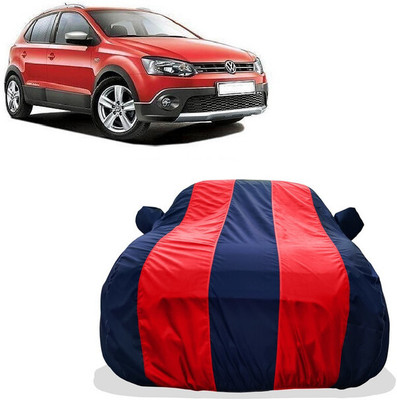 Tricway Car Cover For Volkswagen Cross Polo 1.2 MPI (With Mirror Pockets)(Red)