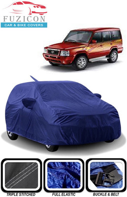 FUZICON Car Cover For Tata Sumo DLX (With Mirror Pockets)(Blue)