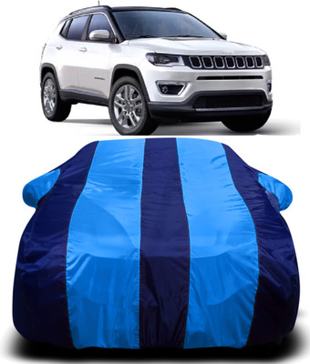 R Rayvin Star Car Cover For Jeep Compass (With Mirror Pockets)(Multicolor)