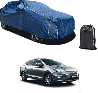 PAGORA Car Cover For Honda City ZX (With Mirror Pockets)(Blue, For 2019, 2020, 2021, 2022, 2023 Models)