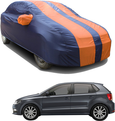 SS FOR YOUR SMART NEEDS Car Cover For Volkswagen Polo GT (With Mirror Pockets)(Orange, Blue)