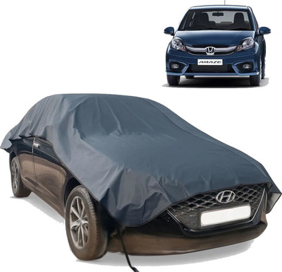 autouniko Car Cover For Honda Amaze (Without Mirror Pockets)(Blue)