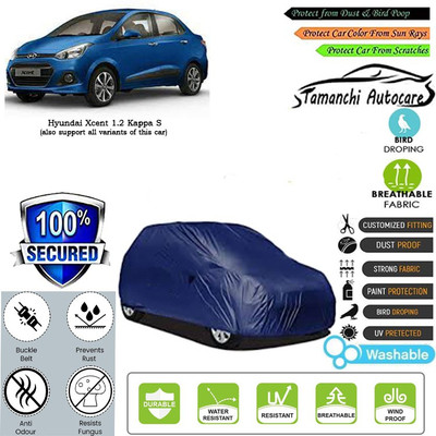Tamanchi Autocare Car Cover For Hyundai Xcent 1.2 Kappa S(Blue)