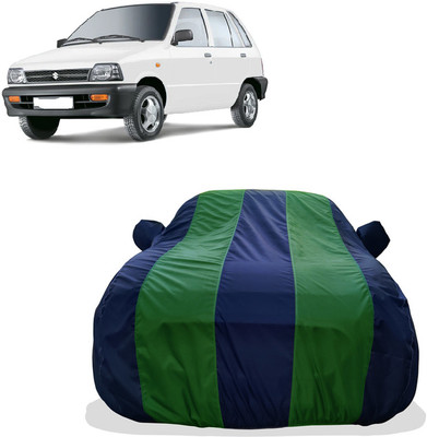 Tricway Car Cover For Maruti 800 DUO AC LPG (With Mirror Pockets)(Green)