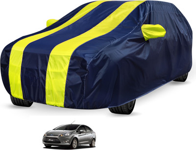 Auto Hub Car Cover For Ford Fiesta (Without Mirror Pockets)(Black, Yellow)