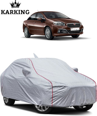 KARKING Car Cover For Fiat Linea (With Mirror Pockets)(Silver)