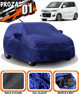 prozas Car Cover For Maruti Suzuki WagonR Stingray (With Mirror Pockets)(Blue)