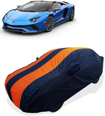 Coxtor Car Cover For Lamborghini Aventador S Roadster Petrol (With Mirror Pockets)(Orange)