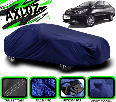 AXLOZ Car Cover For Tata Manza (With Mirror Pockets)(Blue)