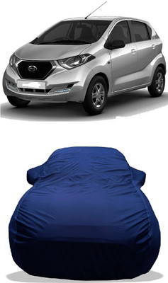Wegather Car Cover For Datsun GO D (With Mirror Pockets)(Blue)