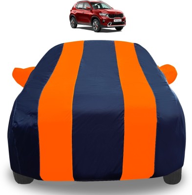 Amanzo Car Cover For Kia Sonet (With Mirror Pockets)(Orange)