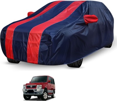 Auto Hub Car Cover For Tata Sumo (Without Mirror Pockets)(Black, Red)