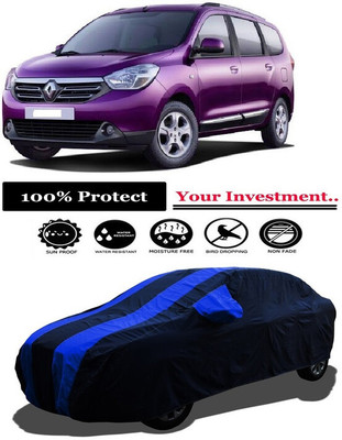 Amexride Car Cover For Renault Lodgy 85PS RxE 7 Seater Diesel (With Mirror Pockets)(Multicolor)