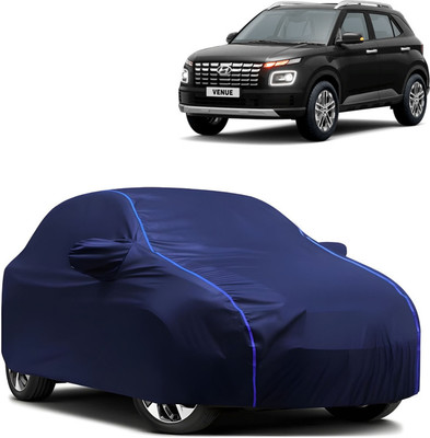 WSK Car Cover For Hyundai Venue (With Mirror Pockets)(Blue)