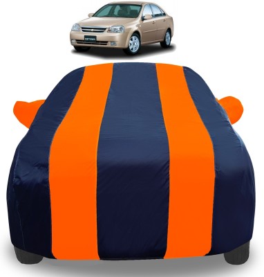 Auto Hub Car Cover For Chevrolet Optra (With Mirror Pockets)(Orange)