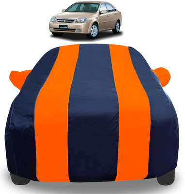 Auto Hub Car Cover For Chevrolet Optra (With Mirror Pockets)(Orange)