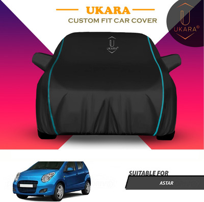 Ukara Car Cover For Maruti A-Star (With Mirror Pockets)(Black)