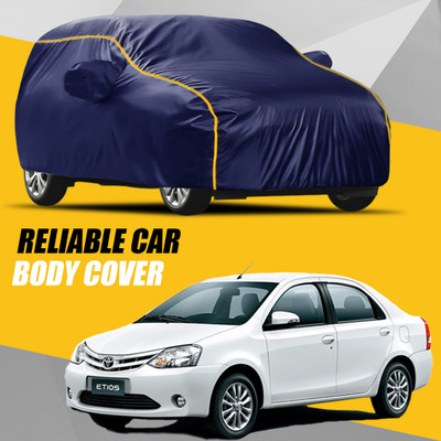KULTEX Car Cover For Toyota Etios (With Mirror Pockets)(Multicolor)