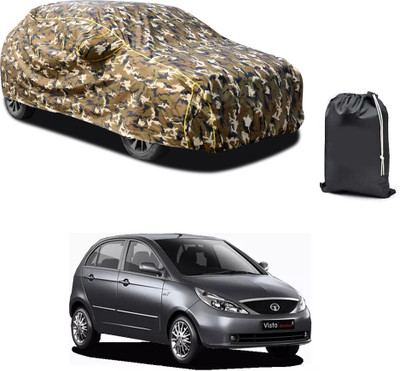 PAGORA Car Cover For Tata Indica Vista (With Mirror Pockets)(Yellow, For 2019, 2020, 2021, 2022, 2023 Models)