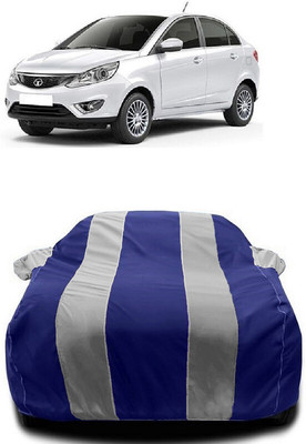 Autoprime Car Cover For Tata Zest Quadrajet 1.3 75PS XE (With Mirror Pockets)(White, Blue)