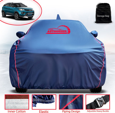 AUTOCOZEN WATERPROOF Car Cover For Tata Nexon EV (With Mirror Pockets)(Blue)