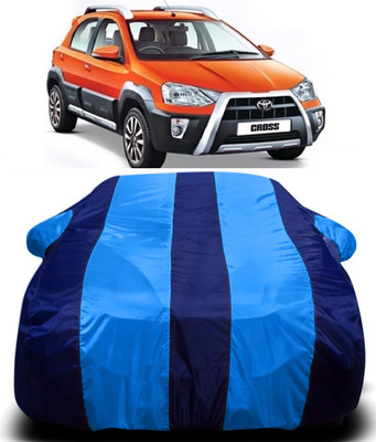 AUCTIMO Car Cover For Toyota Etios Cross (With Mirror Pockets)(Multicolor)