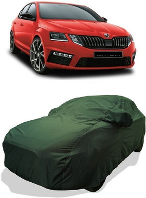 QLAX Car Cover For Maruti Octavia RS 245 (With Mirror Pockets)(Green)