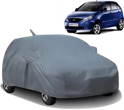 AXLOZ Car Cover For Tata Indica Vista (With Mirror Pockets)(Grey)