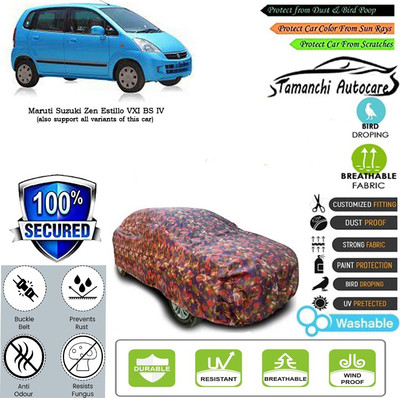 Tamanchi Autocare Car Cover For Maruti Suzuki Zen Estillo VXI BS IV(Multicolor)