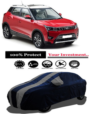 Amexride Car Cover For Mahindra XUV300 W4 Diesel (With Mirror Pockets)(Grey)