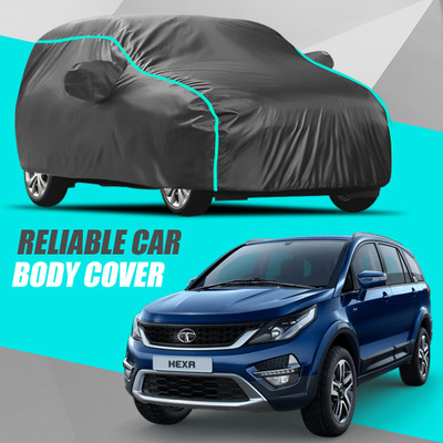 R Rayvin Star Car Cover For Tata Hexa (With Mirror Pockets)(Multicolor)