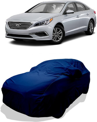 Coxtor Car Cover For Hyundai Sonata 2.4L (With Mirror Pockets)(Blue)