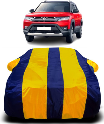 AXLOZ Car Cover For Maruti Suzuki Vitara Brezza (With Mirror Pockets)(Multicolor)