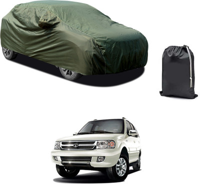 PAGORA Car Cover For Tata Safari Dicor (With Mirror Pockets)(Green)
