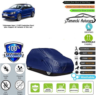 Tamanchi Autocare Car Cover For Volkswagen Ameo 1.0 MPI Comfortline Petrol(Blue)