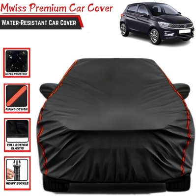 Mwiss Car Cover For Tata Tiago, Tiago 1.05 Revotorq XB, Tiago 1.05 Revotorq XE Option, Tiago EV, Universal For Car (With Mirror Pockets)(Black, Red, For 2012, 2013, 2014, 2015, 2016, 2017, 2018, 2019, 2020, 2021, 2022, 2023, 2024 Models)