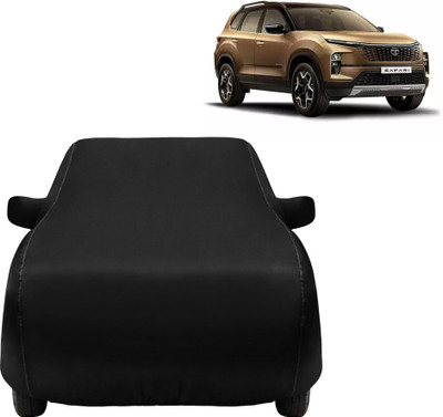 vyas Car Cover For Tata Safari (With Mirror Pockets)(Black, For 2023, 2024 Models)