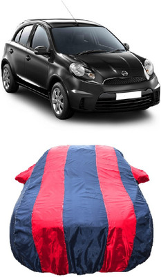 Wegather Car Cover For Nissan Micra Active XL Option Petrol (With Mirror Pockets)(Red)