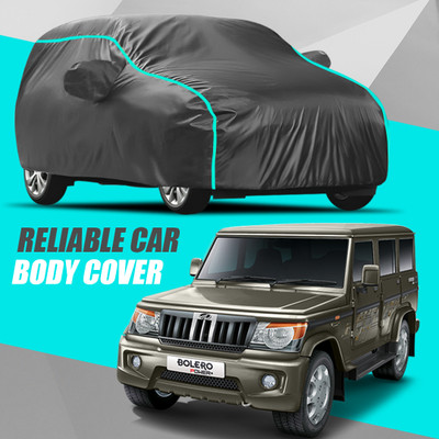 R Rayvin Star Car Cover For Mahindra Bolero (With Mirror Pockets)(Multicolor)