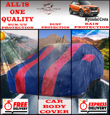 Tamanchi Autocare Car Cover For Hyundai Creta(Red, Black)