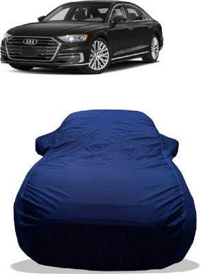 Wegather Car Cover For Audi A8 L 60 TFSI Quattro (With Mirror Pockets)(Blue)