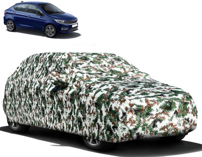 Autofy Car Cover For Tata Tigor (With Mirror Pockets)(Green)