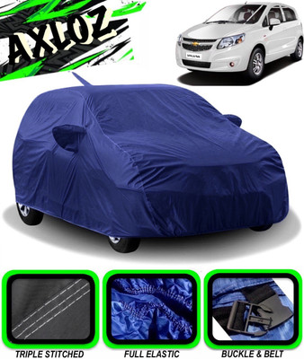 AXLOZ Car Cover For Chevrolet Sail UVA (With Mirror Pockets)(Blue)
