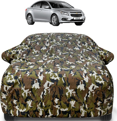 Auto Hub Car Cover For Chevrolet Cruze (With Mirror Pockets)(Brown)