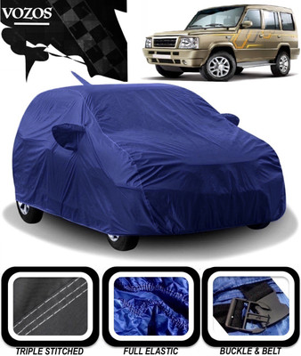 VOZOS Car Cover For Tata Sumo Gold (With Mirror Pockets)(Blue)