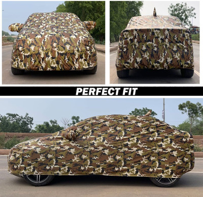 Genipap Car Cover For Toyota Innova Crysta (With Mirror Pockets)(Multicolor)