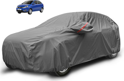 Auto Hub Car Cover For Tata Zest (With Mirror Pockets)(Grey)