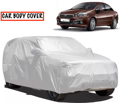 Swarish Car Cover For Fiat Linea (With Mirror Pockets)(Silver)